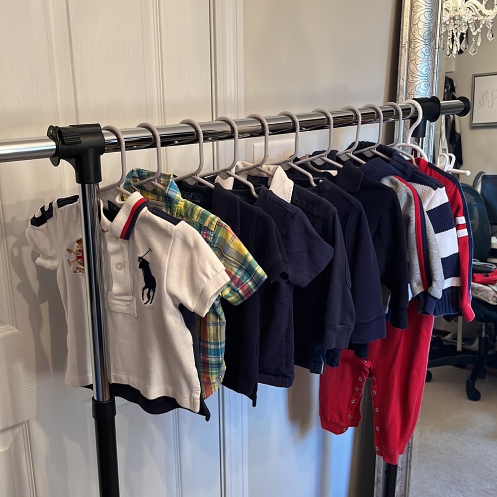 11 Piece Lot. 12 Month Boys used Ralph Lauren and Polo Clothing.